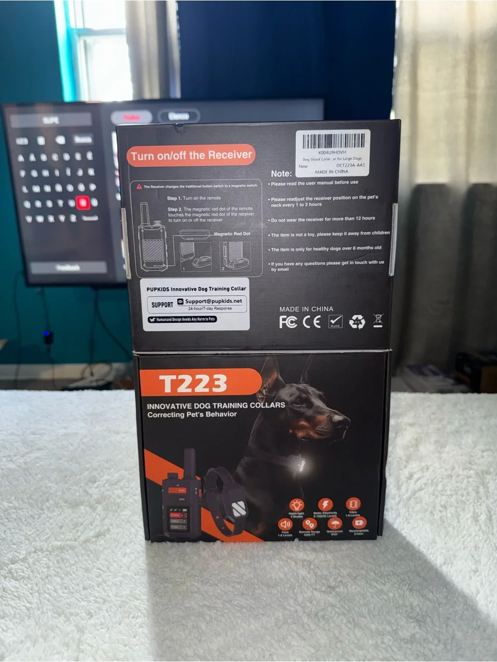 Dog Training Collar - Innovative Remote Training (Black & Orange)